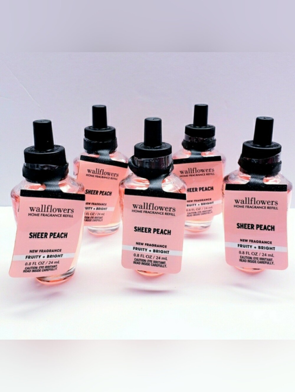 Bath & Body Works SHEER PEACH  Wallflowers Home Fragrance Refill, 0.8 oz(5 pcs)